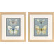 Butterfly Beauties Blue and Green and Brown and Multi Framed Art, Propac
