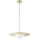 Solstice LED 22 inch Polished Brass Convertible Pendant Ceiling Light