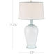 Ketty 31.25 inch 150 watt White and Light Blue Table Lamp Portable Light