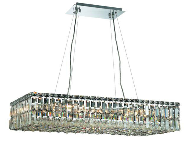 Maxime 16 Light 28 inch Chrome Dining Chandelier Ceiling Light in Royal Cut