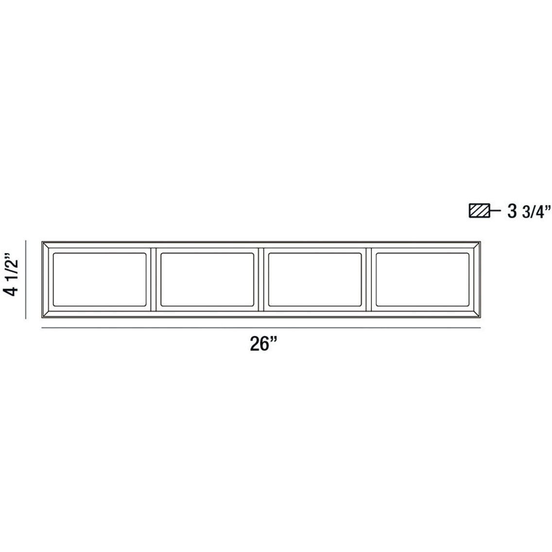 Tamar LED 26 inch Black Vanity Light Wall Light, Large