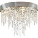 Winfield 4 Light 16 inch Antique Silver Flush Mount Ceiling Light
