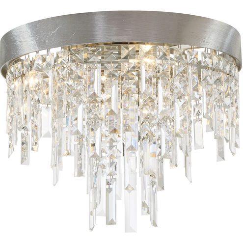 Winfield 4 Light 16 inch Antique Silver Flush Mount Ceiling Light