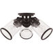 Lawrenceville 3 Light 16 inch Bronze Flush Mount Ceiling Light