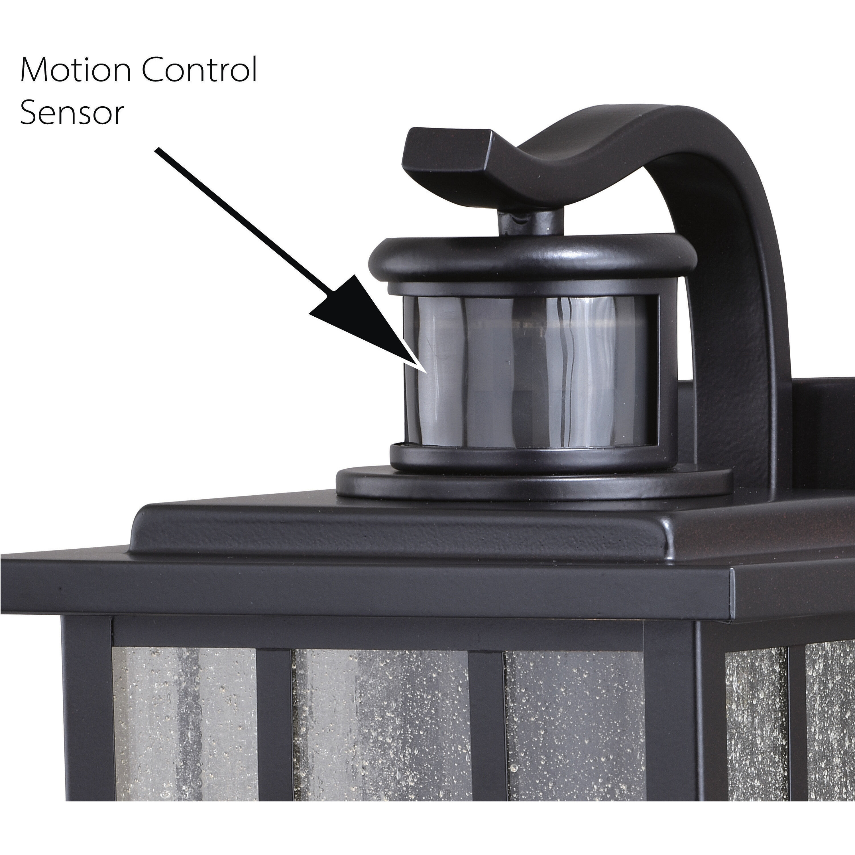 Mission Oil Burnished Bronze Outdoor Motion Sensor, Dualux