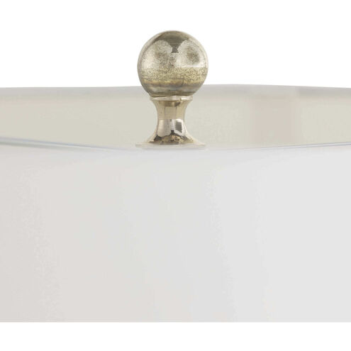 Milan 28 inch 150.00 watt Antique Mercury Ombre and Polished Nickel Table Lamp Portable Light