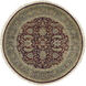 Taj Mahal 96 X 96 inch Burgundy, Grass Green, Saffron Rug