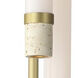 Travertine LED 7.75 inch Travertine and Gold Multi-Light Pendant Ceiling Light