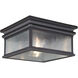 Cambridge 2 Light 12 inch Oil Rubbed Bronze Outdoor Ceiling