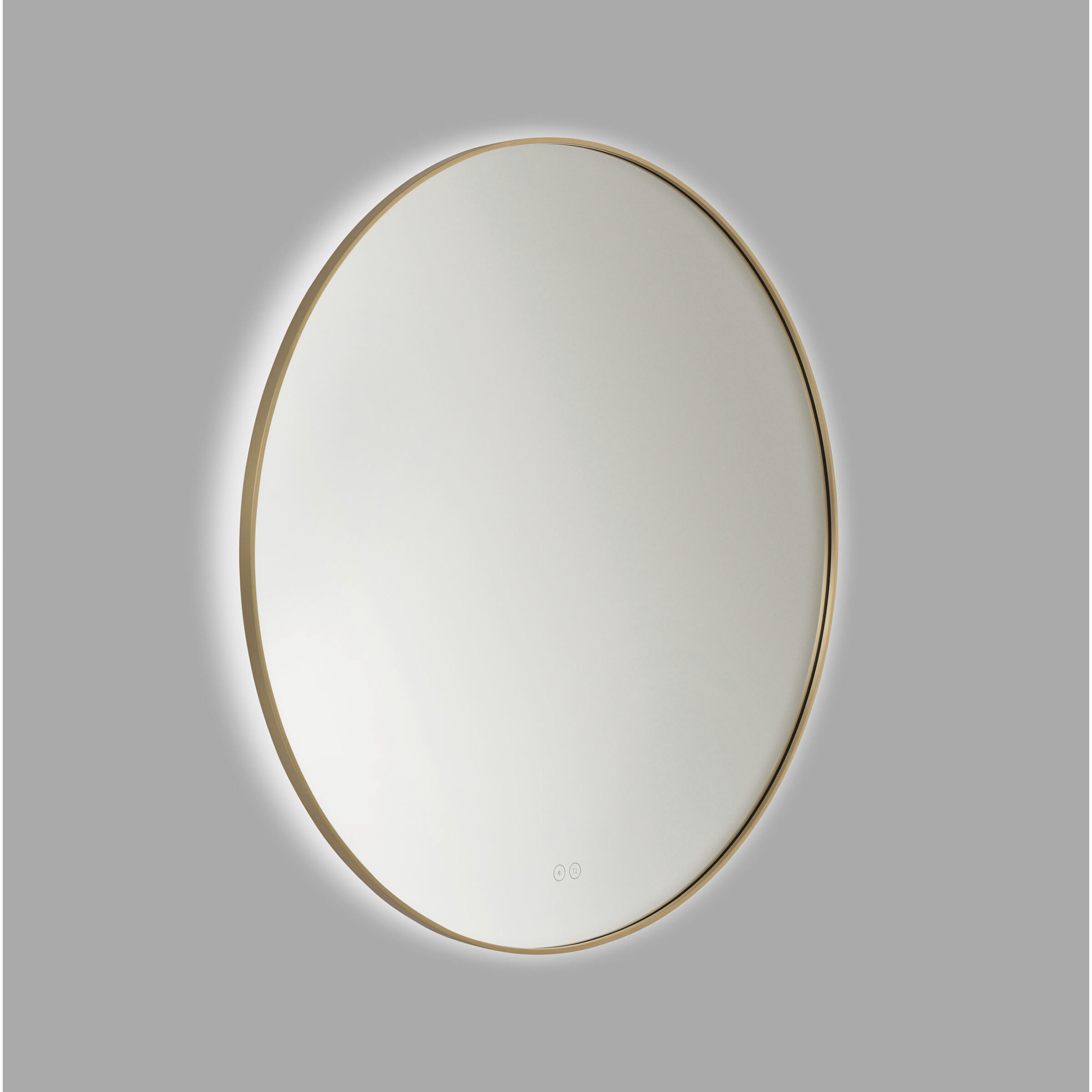 Cadre 36 X 36 inch Satin Brass Backlit Wall Mirror