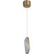 Bejamin LED 4.75 inch Patina Aged Brass Mini Pendant Ceiling Light