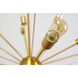 Edisonna 38 inch Gold Chandelier Ceiling Light