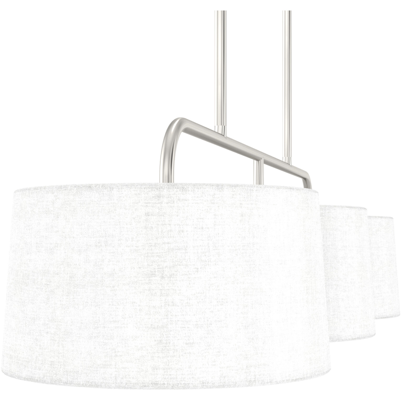 Cottage Hill 6 Light 49 inch Brushed Nickel Linear Chandelier Ceiling Light