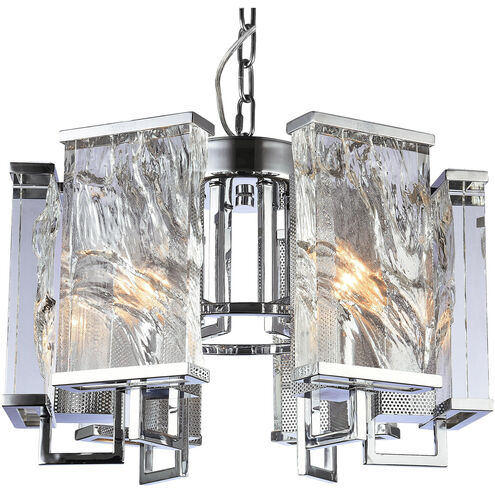 Canada 6 Light 22 inch Chrome Chandelier Ceiling Light