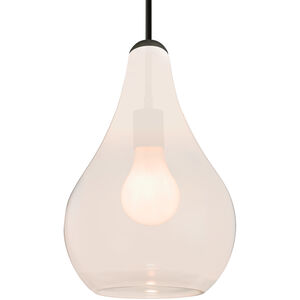 Leon 1 Light Black Cord Pendant Ceiling Light