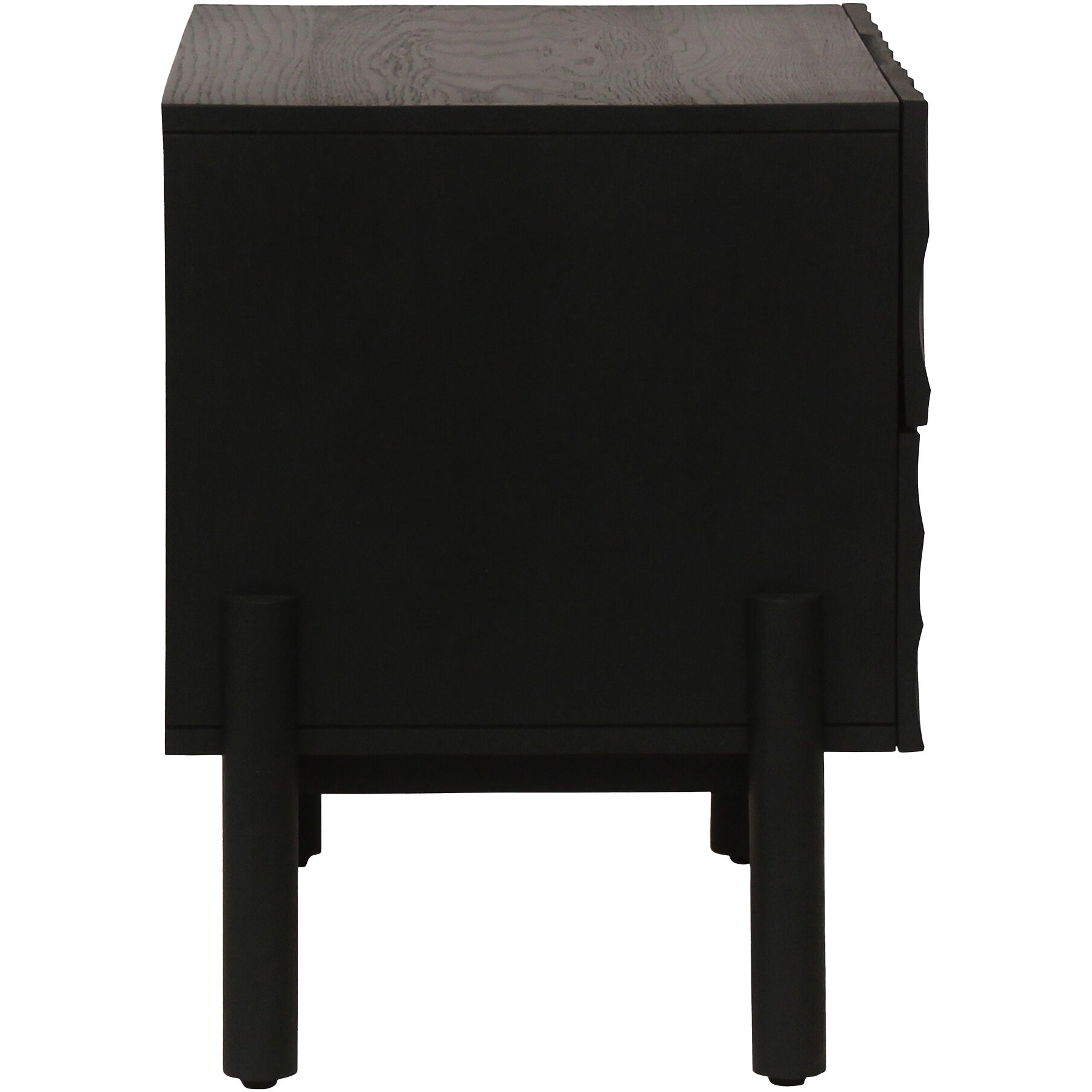 Misaki 24 X 24 inch Black Nightstand