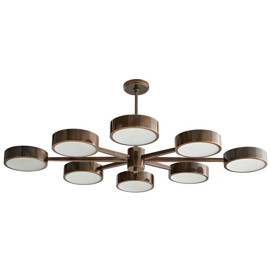 Linus 8 Light 52 inch Heirloom Brass Chandelier Ceiling Light