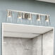 Bennington 5 Light 35.75 inch Brushed Nickel Large Vanity Sconce Wall Light