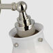 Chapman & Myers Parkington LED 7.25 inch Polished Nickel Single Bath Wall Light, Small