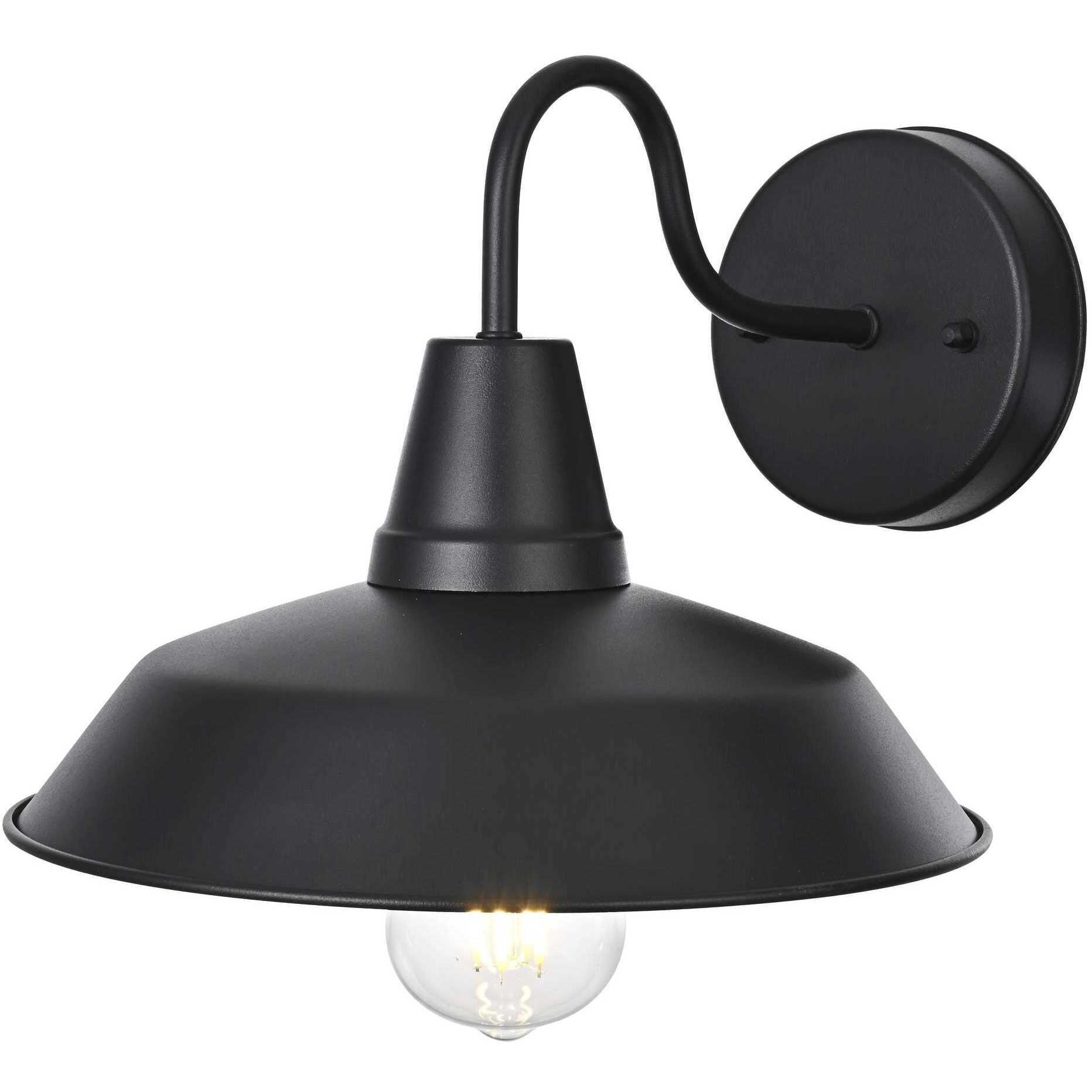 Tinsley 1 Light 8 inch Black Outdoor Wall Sconce