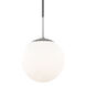 Paige 1 Light 11 inch Polished Nickel Pendant Ceiling Light