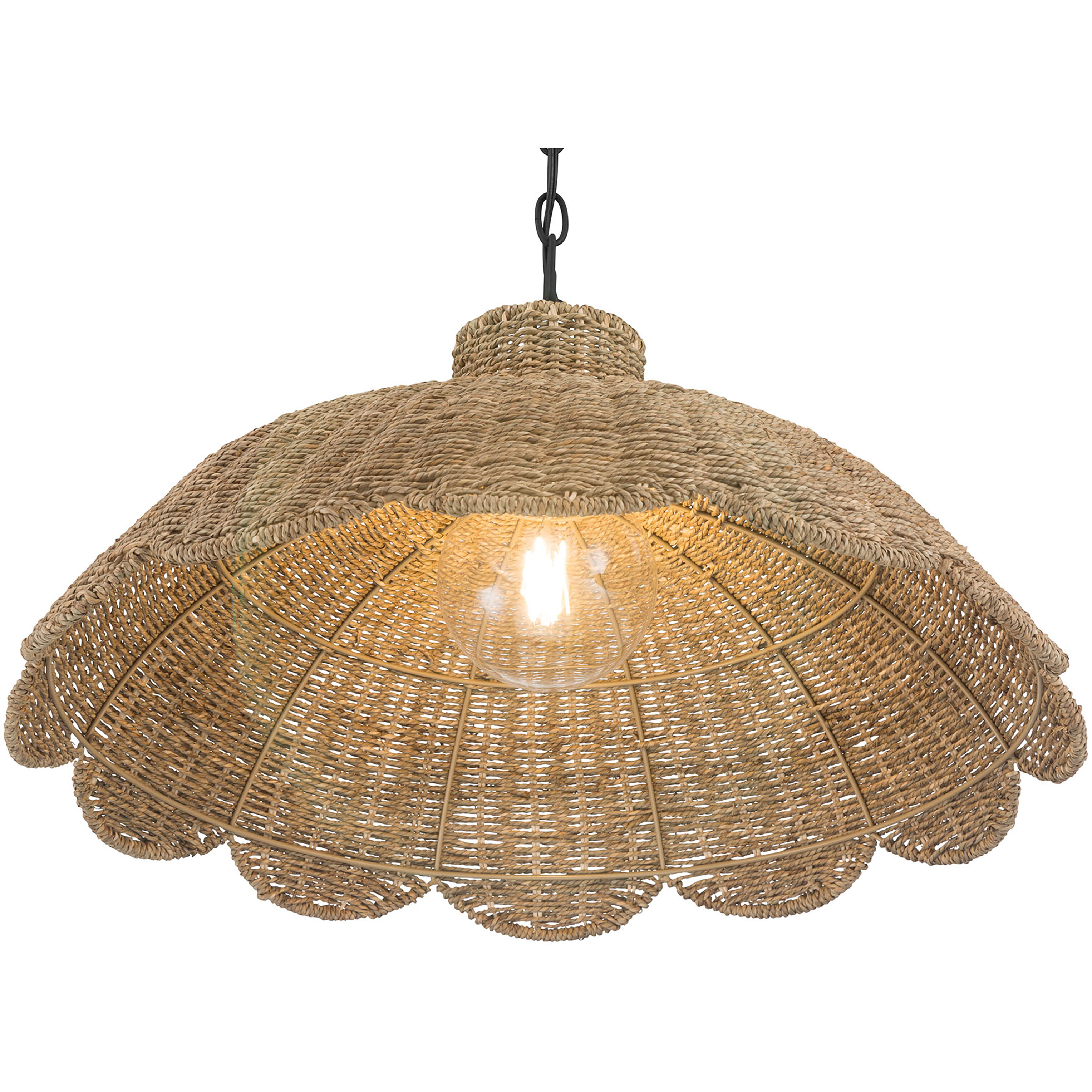 Malura 1 Light 23.25 inch Matte Black Pendant Ceiling Light