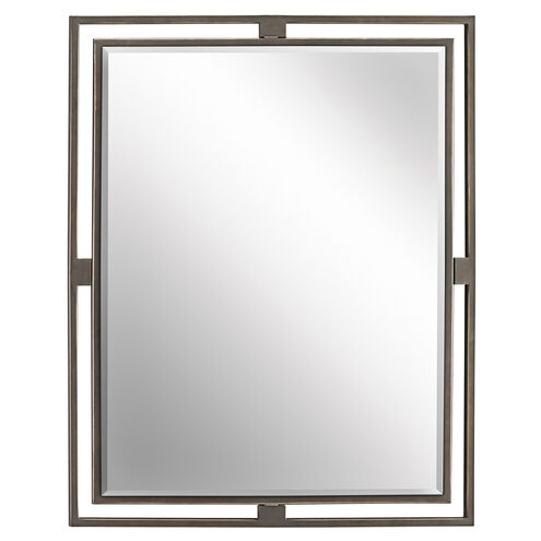 Hendrik 30 X 24 inch Olde Bronze Wall Mirror