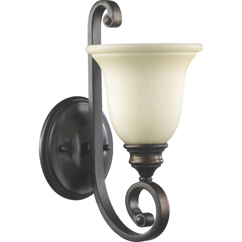 Bryant 1 Light 7 inch Oiled Bronze Wall Sconce Wall Light in Amber Scavo