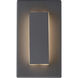 Sean Lavin Aspen LED 8 inch Charcoal Outdoor Wall Light in In-Line Fuse, Integrated LED