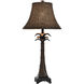Signature 32 inch 100 watt Red and Black Table Lamp Portable Light