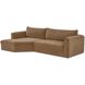 Madrid Tan Sectional in Left, Taupe, Left