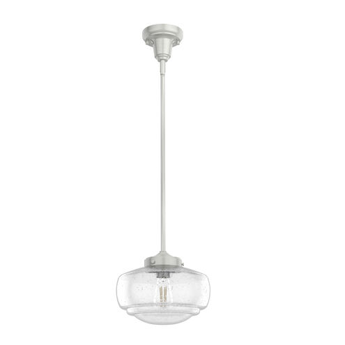 Saddle Creek 1 Light 10 inch Brushed Nickel Mini Pendant Ceiling Light