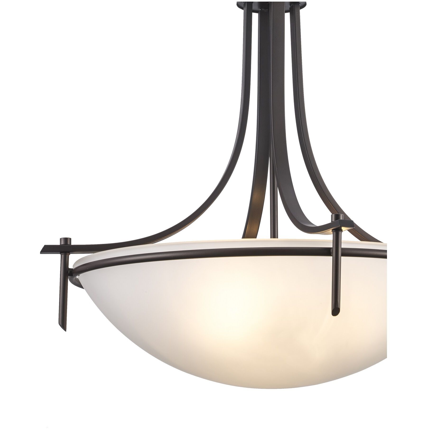 Vitalian 3 Light 26 inch Rubbed Oil Bronze Pendant Ceiling Light in Frosted
