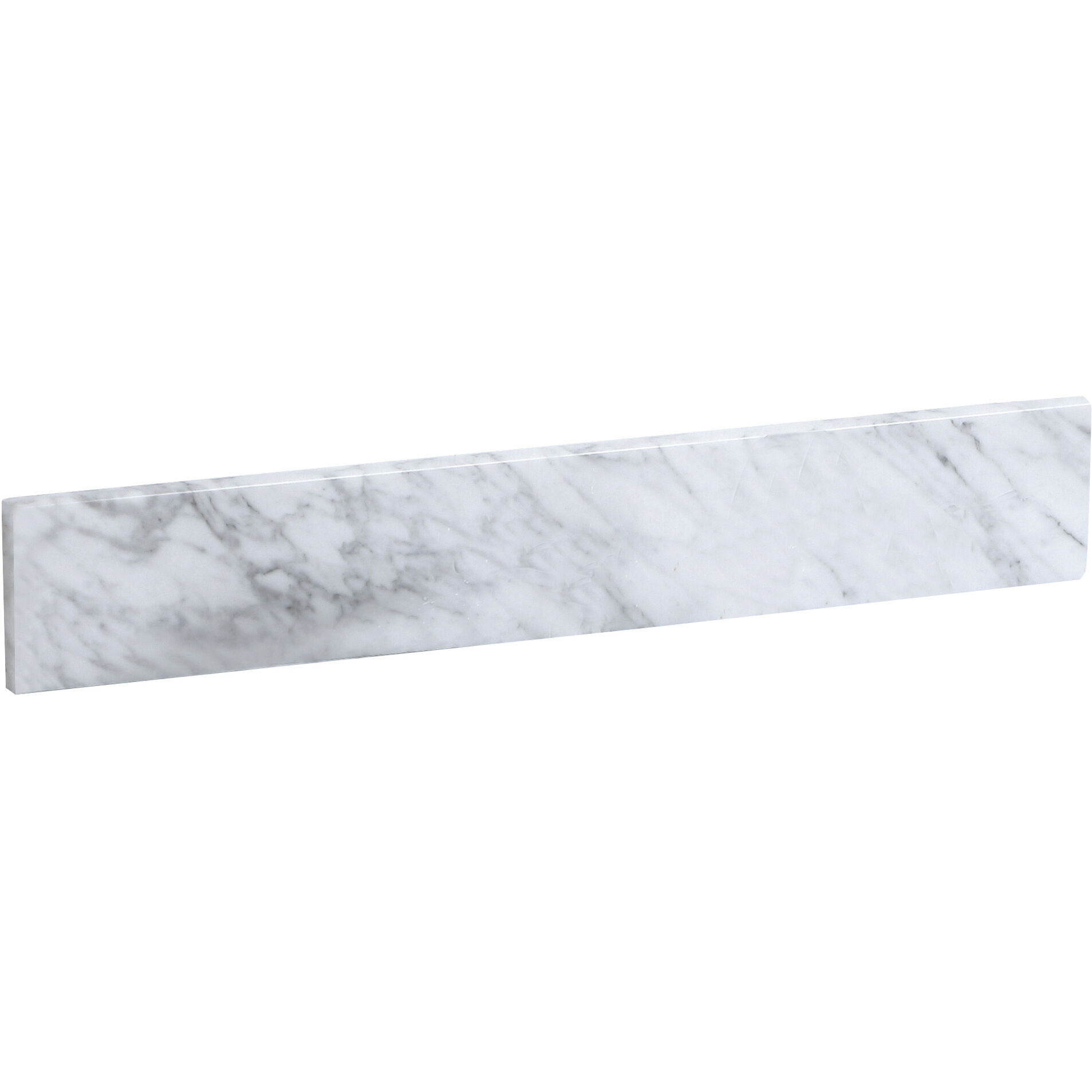 Backsplash 24 X 1 X 4 inch Carrara White Bathroom Vanity Backsplash