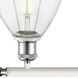 Ballston Ballston Dome 3 Light 28 inch White and Polished Chrome Bath Vanity Light Wall Light in Clear Glass