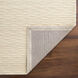 Natural Luxe 36 X 24 inch White/Ivory Rug in 2 x 3