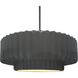 Radiance LED 16.25 inch Gloss Grey and Brushed Nickel Pendant Ceiling Light