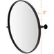 Everly 24 X 24 inch Black Mirror