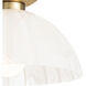 Dariel 1 Light 12 inch White Flush Mount Ceiling Light