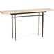 Wick 60 X 14 inch Dark Smoke Console Table in Maple Natural