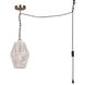 Klima 1 Light 8.5 inch Gold Pendant Ceiling Light
