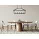 Townsend 5 Light 44 inch Matte Black Linear Chandelier Ceiling Light, Essentials
