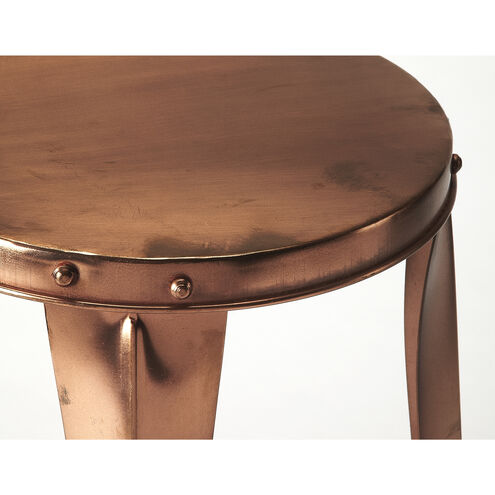 Industrial Chic Ulrich Copper Backless 30 inch Copper Barstool