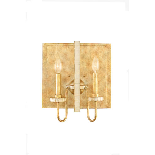 LaSalle 2 Light 13 inch Honey Gold Wall Sconce Wall Light