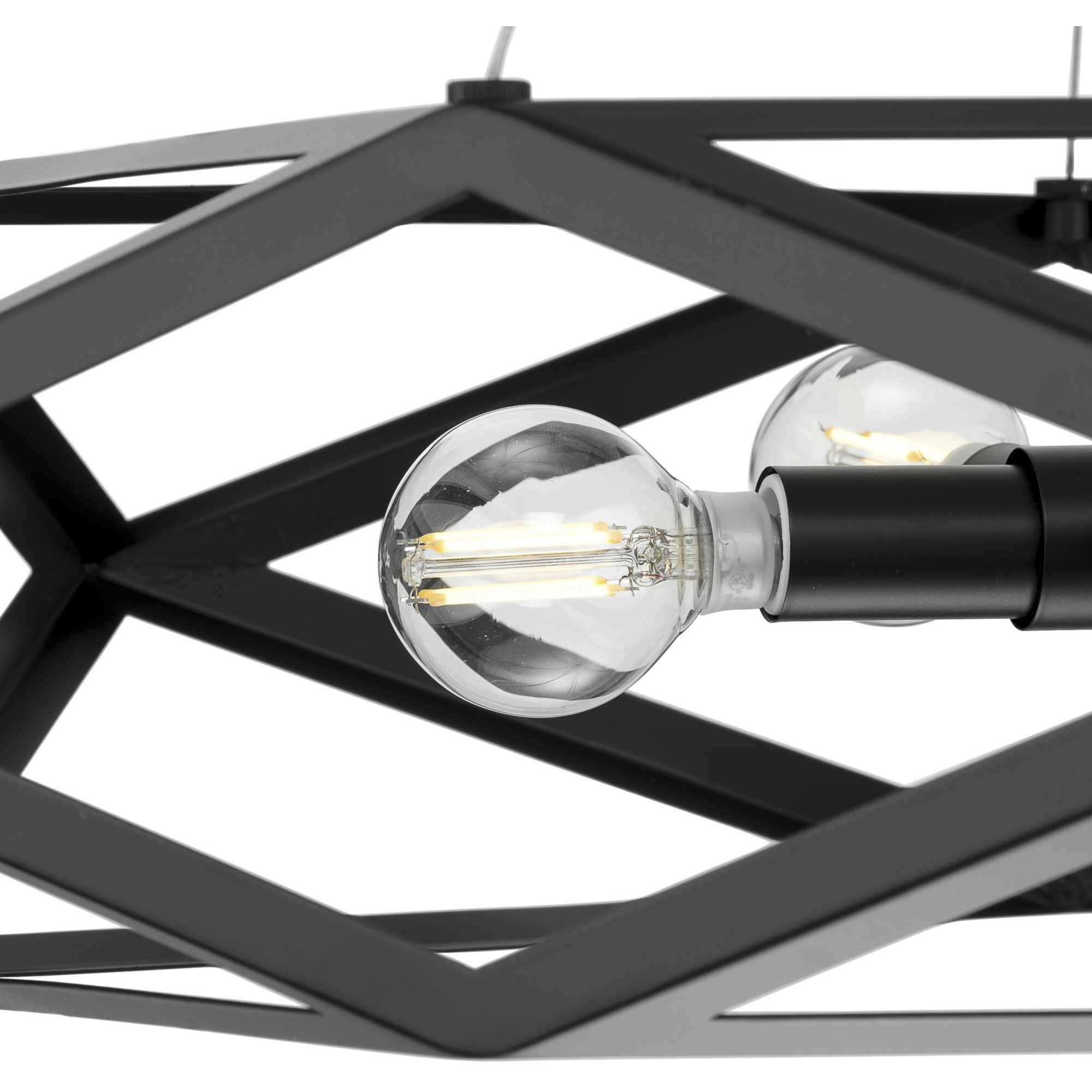 Saucedo 5 Light 24.5 inch Matte Black Pendant Ceiling Light, Design Series