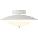 Prescott 15.63 inch Antique White Flush Mount Ceiling Light