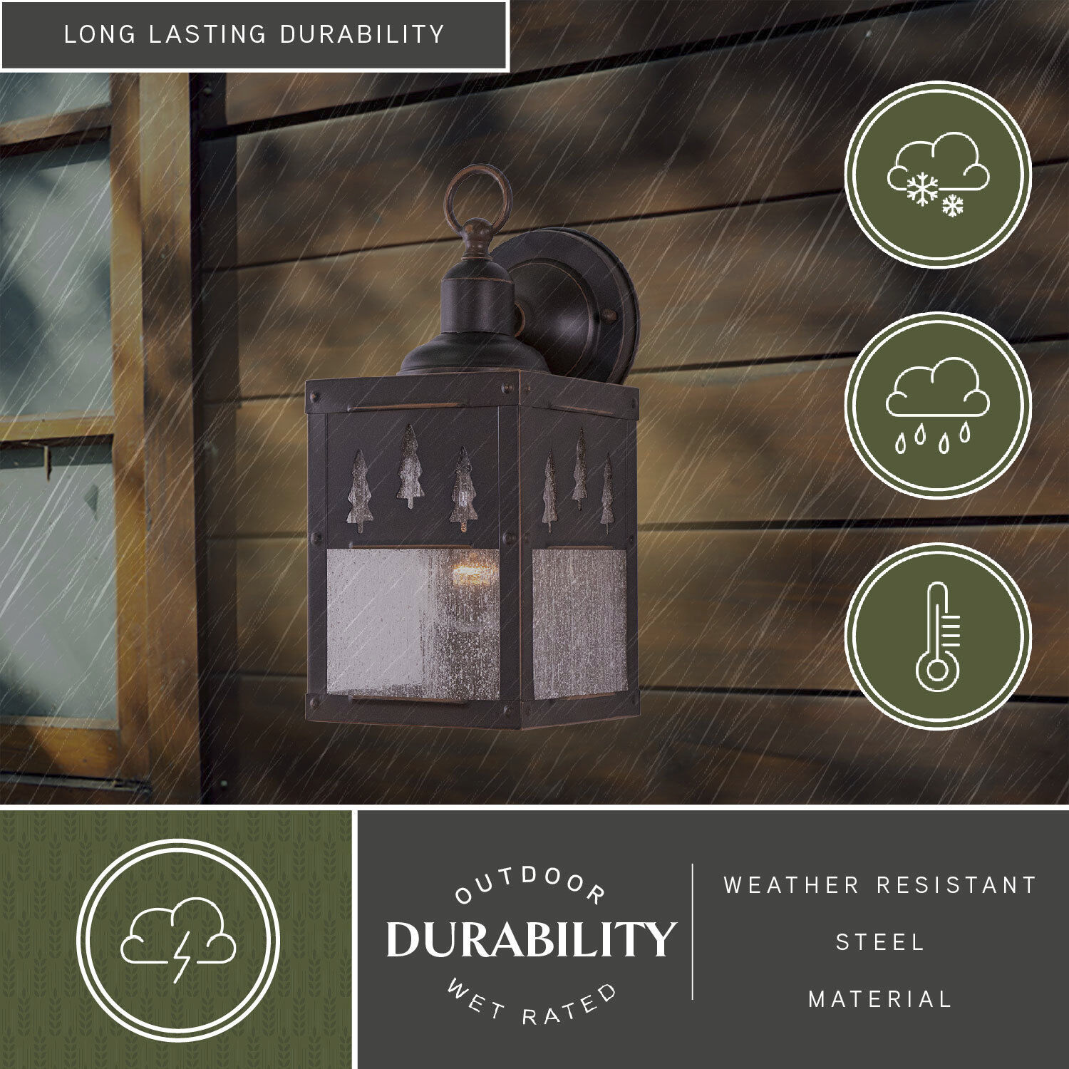 Yosemite LED 11.25 inch Burnished Bronze Outdoor Wall