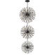 Vera 74 Light 44 inch Black Chandelier Ceiling Light