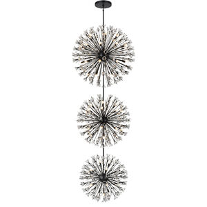 Vera 74 Light 44 inch Black Chandelier Ceiling Light
