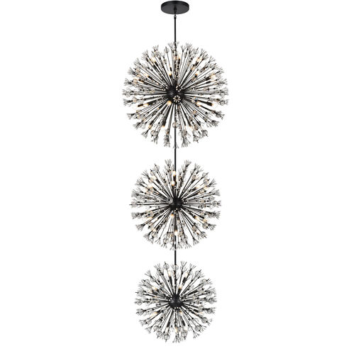 Vera 74 Light 44 inch Black Chandelier Ceiling Light